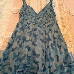 Urban Outfitters Light Blue Butterfly Dress